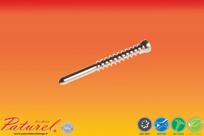 PATUREL DECOLLETAGE - Fabricant de Vis Médical, en inox 316L implantable à destination du secteur du médical.. Production de vis pour : Hanche, Clavicule, ...